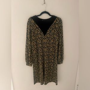 Zara Size Small Floral Sweater Dress Pre Owned Good